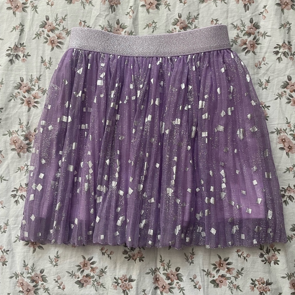 Kids J Crew crewcuts purple skirt, size 4/5